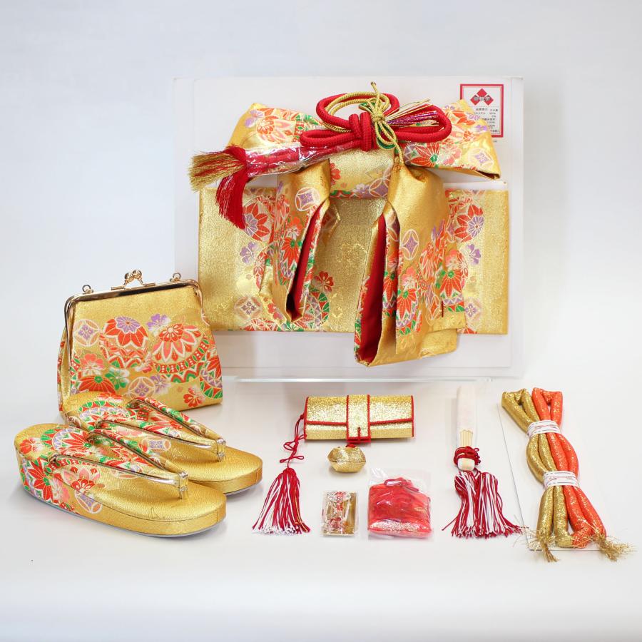 七五三　帯&はこせこセット 七五三 7歳用 ペアセット 結び帯 はこせこセット 筥迫 ハコセコ