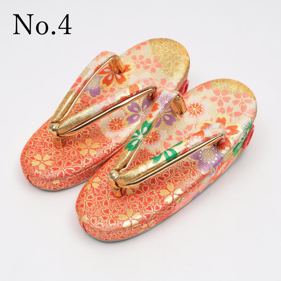 草履 子供用 18.0cm 七五三 女の子 3歳 5歳 金 ゴールド 赤 ピンク