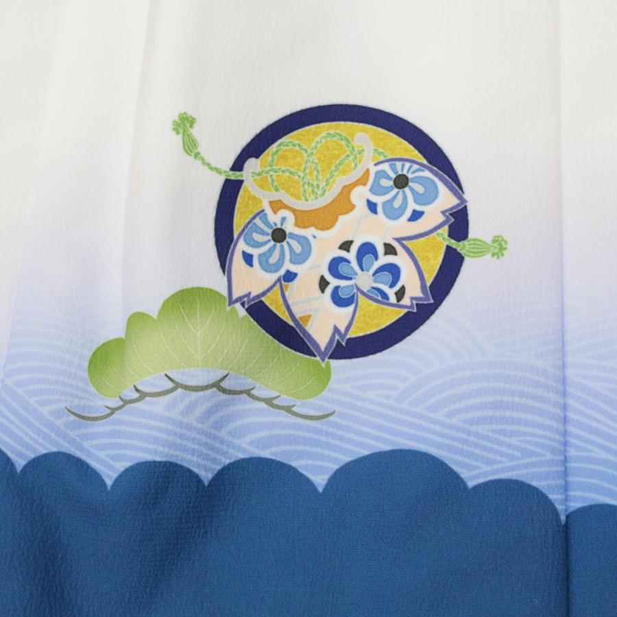 七五三 3歳 男の子 被布 被布コート 単品 着物 三歳 753 白 青 紺 鷹
