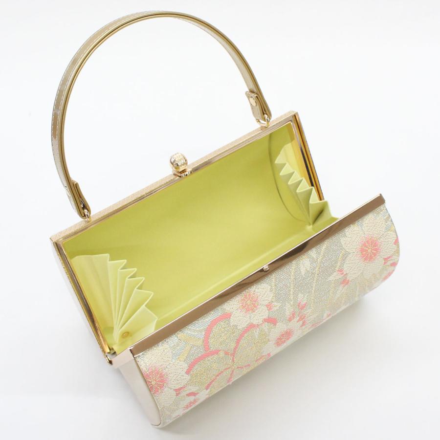 和装用バッグと草履LLサイズのセット ゴールド系 草履バッグセット 成人式 結婚式 フォーマル 金襴 M L LL 3L