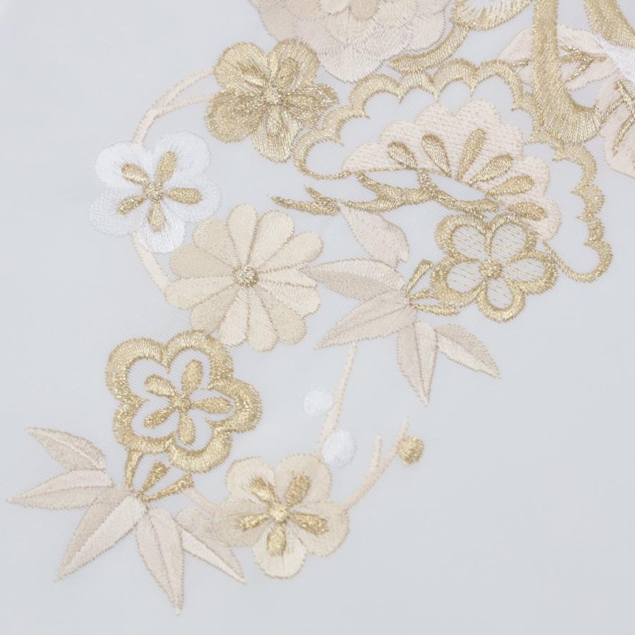 半衿 刺繍 振袖 袴 長襦袢 半襟 金 ゴールド 優しい金色 刺繍半襟 刺繍