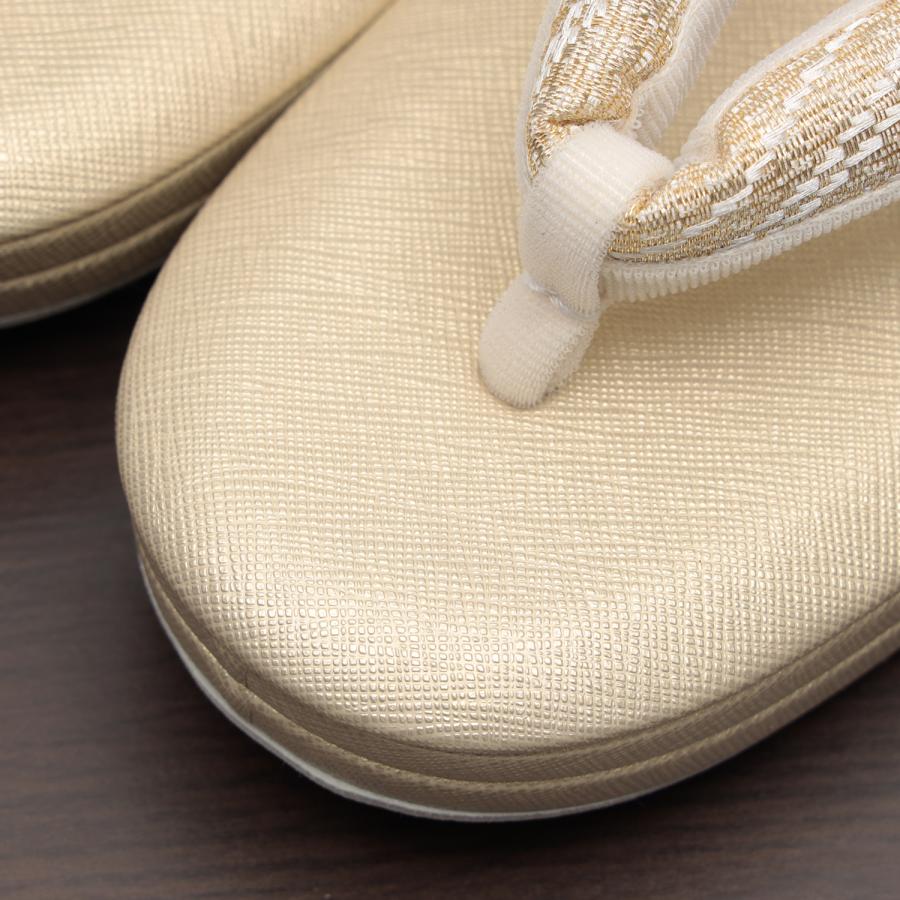 草履 レディース 日本製 フォーマル 礼装用 Mサイズ 金 ゴールド 太