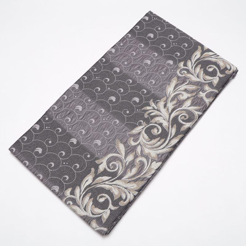 [美品] 紬織　袋帯　正絹　縞　洒落帯　カジュアル　小紋　紬　無地　街着　灰色 楽天市場】【新古品】 野蚕糸 訪問着 紬 着物 正絹 袷 ムガシルク 金彩