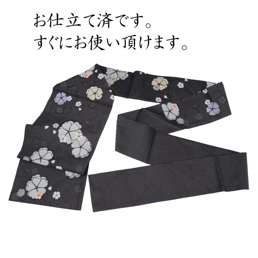 専用帯1829 2413 二本セット●高級 正絹 名古屋仕立て 名古屋帯 本麻名古屋帯 日本仕立て九寸名古屋帯 素描友禅の麻名古屋帯 単衣から