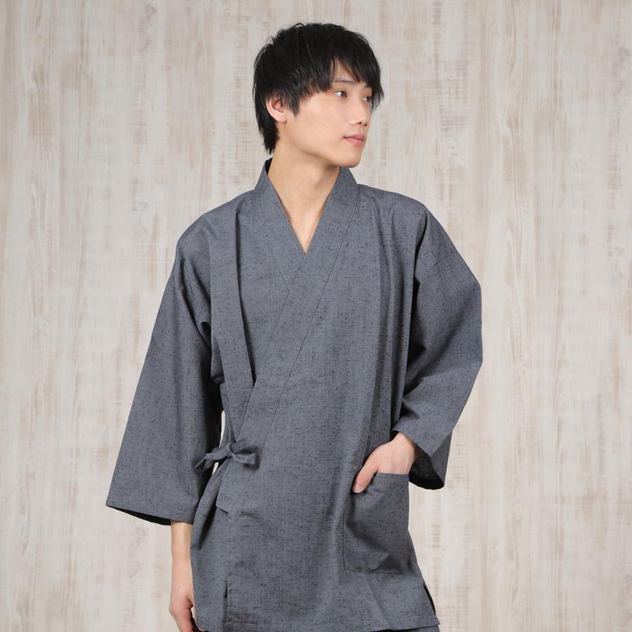 作務衣 メンズ 日本製 久留米織 綿100 春 秋 冬3シーズン 高級 さむえ
