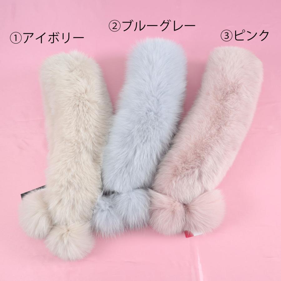 【新品 ファーデザインショール】シャドーフォックス&amp;ラビット【ライトグレー】 シャドーフォックス キツネ 狐 毛皮 振袖 ショール 白 SAGA FURS