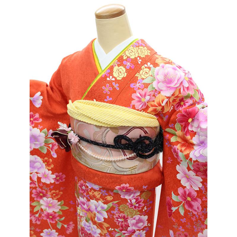 振袖フルセット 1113 正絹 振袖 バラ 【公式通販】