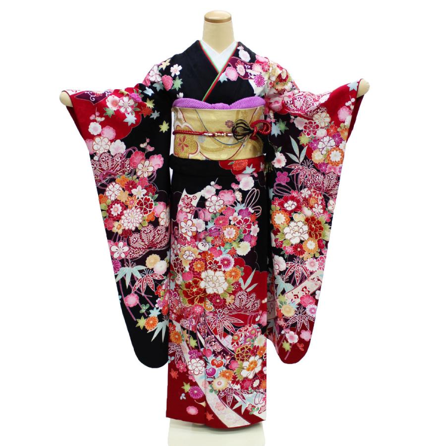 振袖　振袖セット　白　袋帯　赤　帯締め　帯揚げ　重ね襟　成人式　卒業式 振袖振袖セット白袋帯赤帯締め帯揚げ重ね襟成人式卒業式