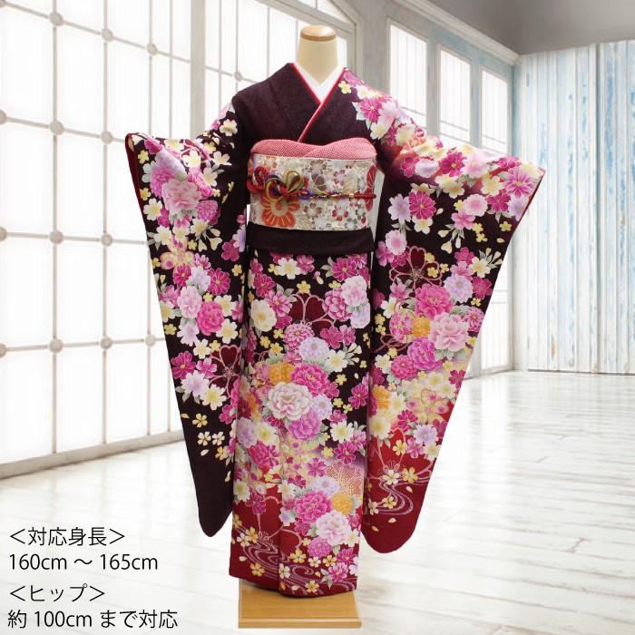 振袖 レンタル 成人式 結婚式 安い ネット 高級 着物 格安 呉服屋 茶色 晴れ着 Nr 199 Nr 199 きもの 京香 通販 Yahoo ショッピング