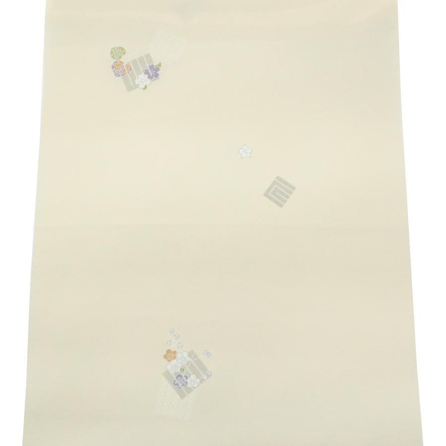 新品・未使用　東レシルック着物反物　18 東レシルック 反物 「藤色 花霞」ポリエステル 日本製 未仕立て 小紋