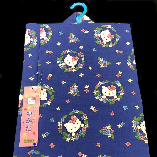 ハローキティ♡青♡浴衣♡未着用 （サンリオ キティ 浴衣