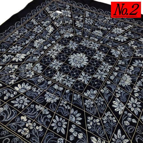 藍染 しぼり テーブルクロス マルチクロス 本藍染 大判風呂敷 藍染しぼり 藍染め 手絞り 手