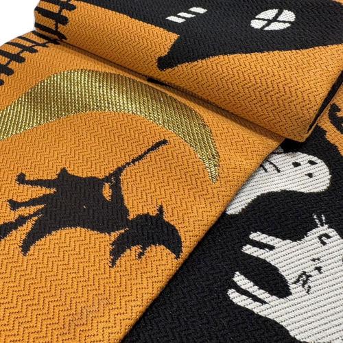 ハロウィン柄 半幅帯 小袋帯 ハロウィン柄 半幅帯 小袋帯 博多織