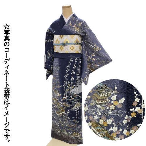 レンタル 訪問着 正絹 京友禅 茶屋辻柄 フリーサイズ レンタルセット 