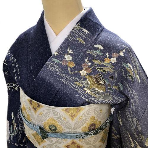 レンタル 訪問着 正絹 京友禅 茶屋辻柄 フリーサイズ レンタルセット 