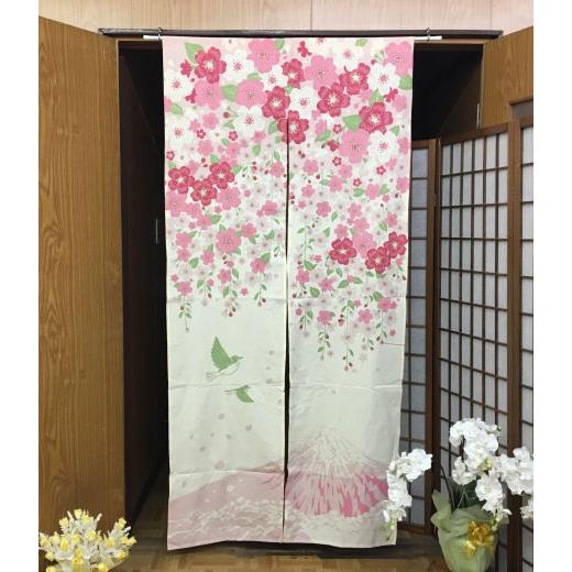 ロングのれん のれん ロング丈 おしゃれ 長尺 日本の四季 和風 暖簾 綿100 プレゼント ロングのれん 桜に富士 白 赤 ピンク 85cm 175cm N 0 和雑貨の店京美2号店 通販 Yahoo ショッピング