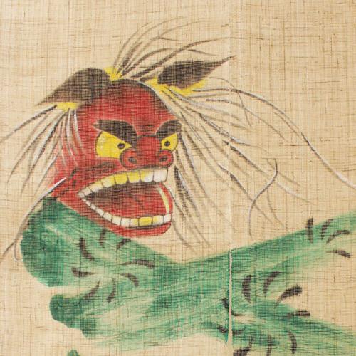 楽天市場】【送料無料】【注染のれん 七転八起 麻100％ 88×150cm】麻