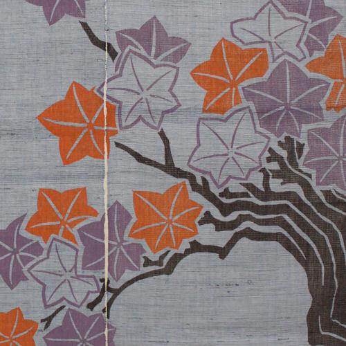 万葉舎　秋　のれん 万葉舎 麻のれん「秋月うさぎ」 | ライトアップオンラインストア