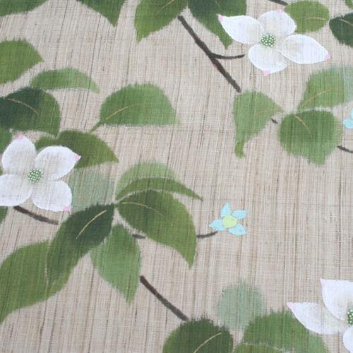 麻のれん 手描きのれん 「山法師」本麻のれん 本麻 のれん 暖簾 洛柿庵