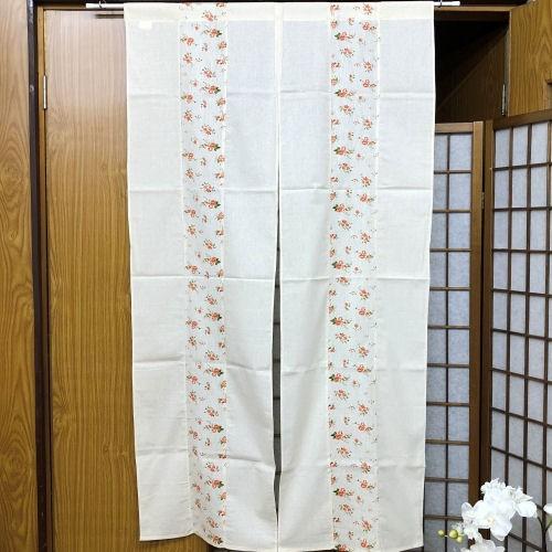 インド綿のれん ロング丈 インテリア リビング 玄関 手染め 暖簾 のれん 綿100％ 春 夏 秋 日除け プレゼント ギフト 贈り物