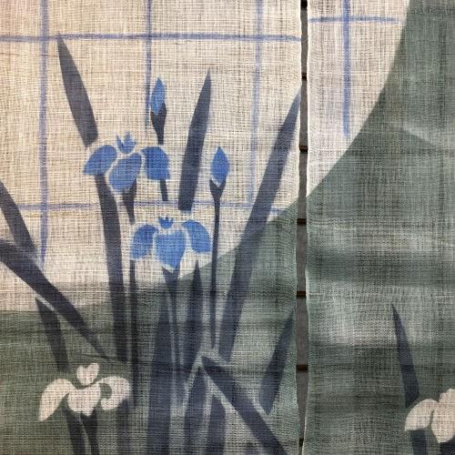 京都くろちく【新品】高級 麻暖簾 3連 幅90竹林 深緑　日本製 京都くろちく【新品】高級 麻暖簾 3連 幅90竹林 深緑 日本製