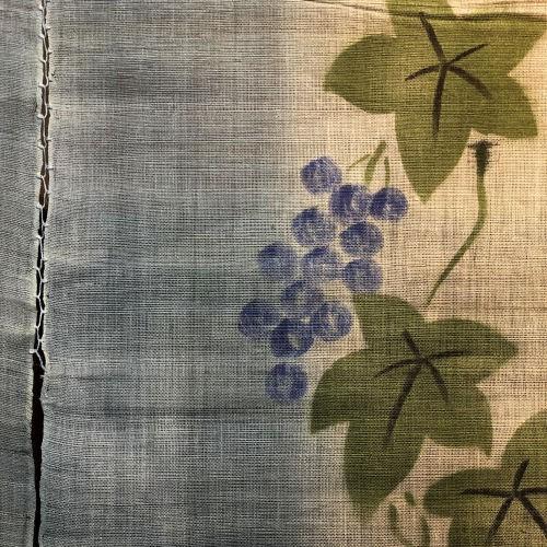 のれんぶどう葡萄麻 のれん 暖簾 目隠し 間仕切り タペストリー