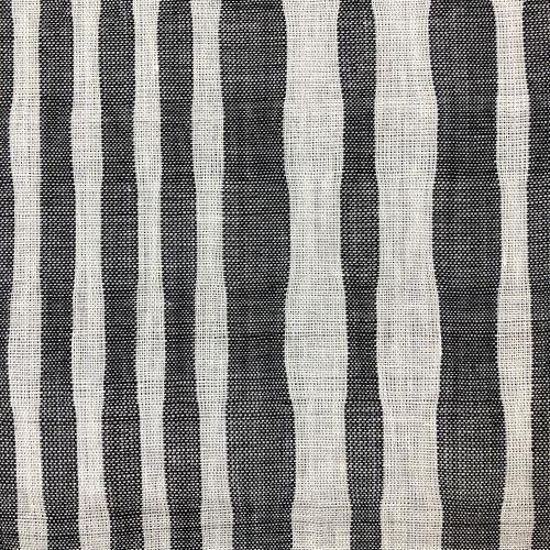 本麻のれん ロング丈 麻のれん よろけ縞 なみなみ 手染め ストライプ