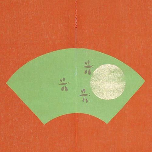 麻のれん 「蜻蛉萩図」 扇面のれん 手描きのれん 両面染め 麻のれん 「蜻蛉萩図」 扇面のれん 手描きのれん 両面染め