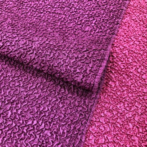 振袖セット 総絞り 紫に赤 染め分け 振袖レンタル 振袖Lサイズ 十日町友禅 総絞り：牡丹藤 赤/黒｜着物