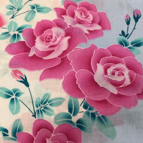 ゆかた レディース 浴衣 和風 レトロモダン柄 薔薇柄 水色 ピンク 和遊楽 古典 お仕立て上がり フリーサイズ 単品 綿１００ おしゃれ Y 174 和雑貨の店京美2号店 通販 Yahoo ショッピング