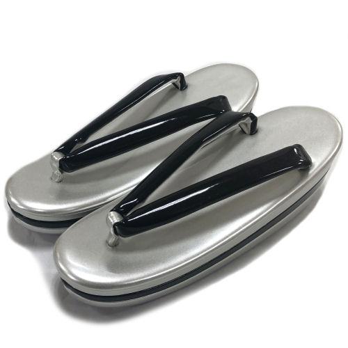 クラッチタイプ 草履バッグセット 銀 シルバー 帯地 フリーサイズ wrc クラッチタイプ 草履バッグセット 銀 シルバー 帯地