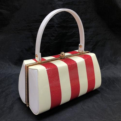 （れい）赤いエナメルバックと草履セットLLサイズ 草履バッグセット 振袖用 LLサイズ エナメル ツートンカラー