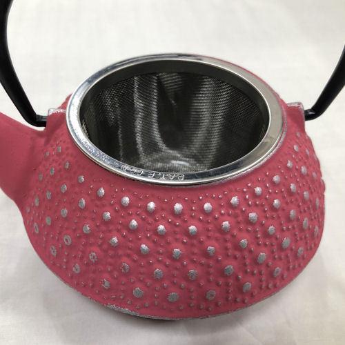 南部鉄器 急須 0 3l 南部急須 鉄瓶 丸型亀甲アラレ ２色 茶こし 日本製 南部鉄瓶 鉄 南部鉄 おしゃれ 茶器 伝統工芸 鉄器 鉄分補給 箱入り Zak 196 和雑貨の店京美2号店 通販 Yahoo ショッピング