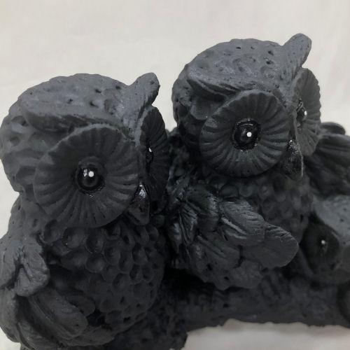 ふくろう 炭物語 招福 炭の置物 消臭 癒し フクロウ 梟 不苦労 大