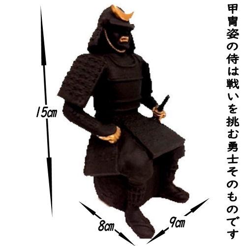 武将 侍 炭物語 炭の置物 炭武将 消臭 癒し 高さ約15cm サムライ 甲冑