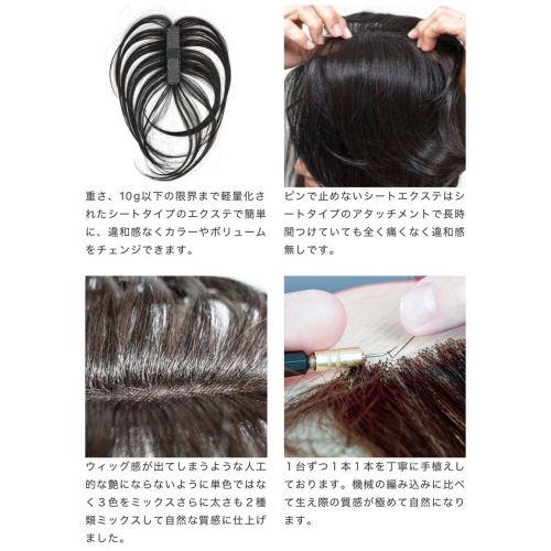 choi　ウィッグ 楽天市場】シートエクステ トップエクステンション テープ式