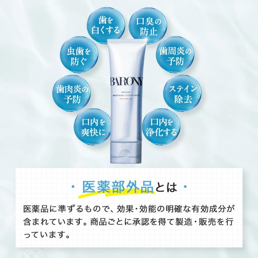 BARONY（バロニー） ミラー ホワイトニングトゥースペースト 医薬部外