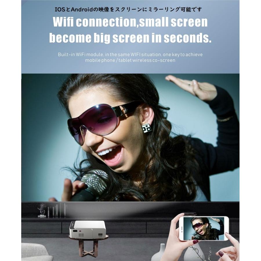 ホームプロジェクター YouTube Netflix 視聴可能 android アンドロイド搭載 プロジェクター 家庭用 スマホ パソコン iphone ホームシアター ゲーム 映画_6