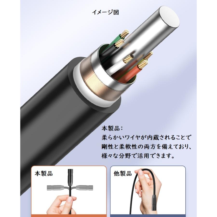 超小型カメラ付き2 先端長さ2.7cm マイクロスコープ ファイバースコープ 車修理 配管 工業内視鏡 エアコン スネークカメラ ファイバースコープカメラ 工事カメラ｜kyougenn｜06