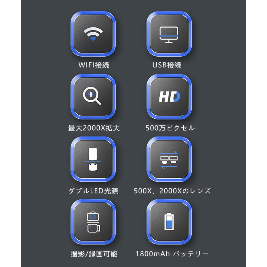 顕微鏡 デジタル顕微鏡 USB 2000倍 Bタイプ 高倍率 LED光源 顕微鏡 デジタル顕微鏡 USB 2000倍 Bタイプ 高倍率 LED光源