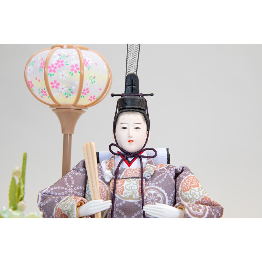1月20日（月）以降出荷】雛人形 コンパクト 江戸木目込み 座り雛人形花