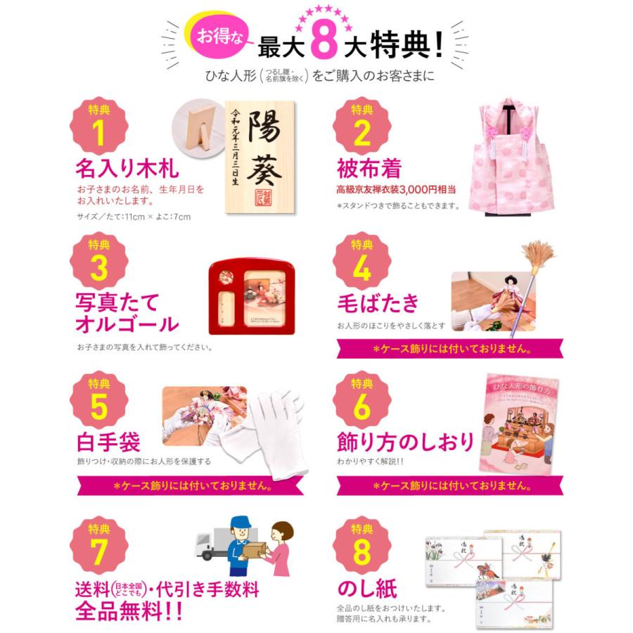 雛人形 ひな人形 ケース飾り 雛人形 選べる5種類 あいり あんな あかり ほうか いちか 雛人形 ケース飾り 雛人形 ケース飾り 間口53 5cm 雛人形 コンパクト 人形会館 京玉 Hk0032 かわいい ひな人形