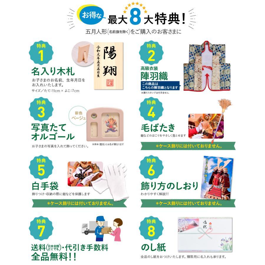 五月人形 ケース飾り 着用兜 20号 徳川家康 間口43cm 着用兜ケース