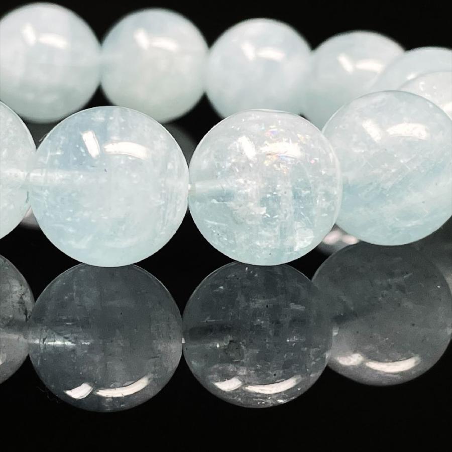 アクアマリン14ミリブレスレット 高級天然石 アクアマリン14ミリブレスレット 高級天然石