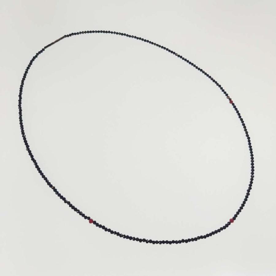 1月の誕生石/ガーネット 64面カットオニキス ネックレス 1月から12月