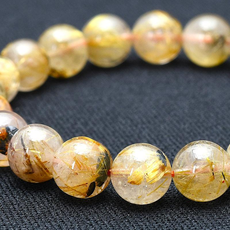 太陽放射ルチルクォーツ 太陽放射ルチルクォーツ ビーズ 11.7mm #RE188 – premium stone