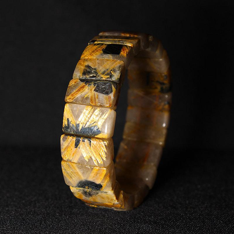 金運パワーが凄い！大地から伸びる【太陽放射ルチルバングル】約