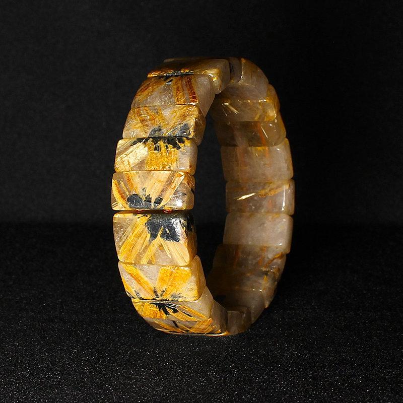 天然石　太陽放射ルチルバングルஐ✰ 金運　仕事運 天然石 太陽放射ルチルバングルஐ✰ 金運 仕事運 天然石 太陽