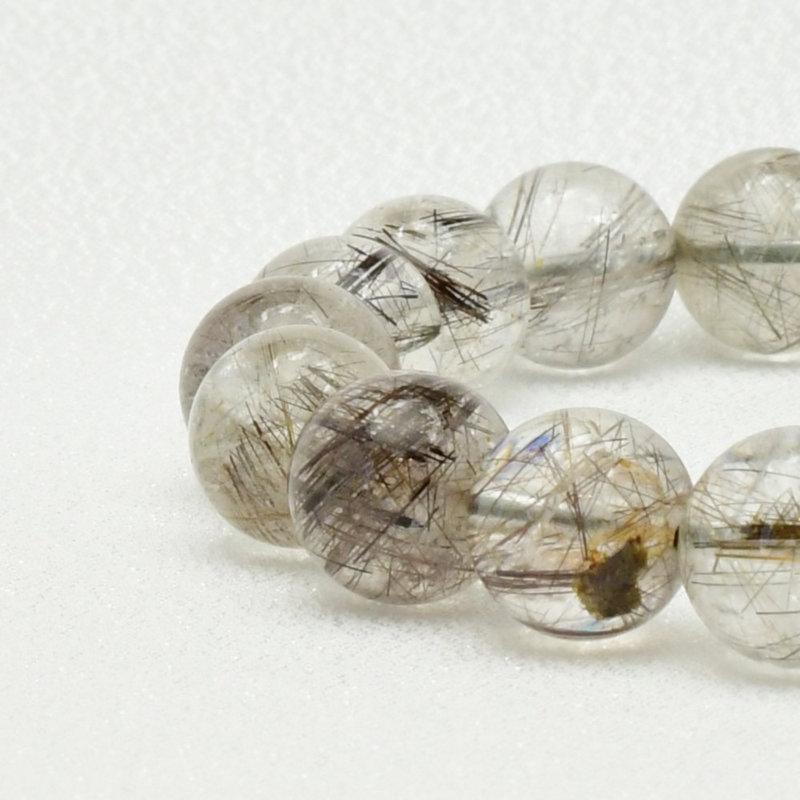 針びっしり】コッパールチル クォーツ 11mm 天然石 ブレスレット 楽天