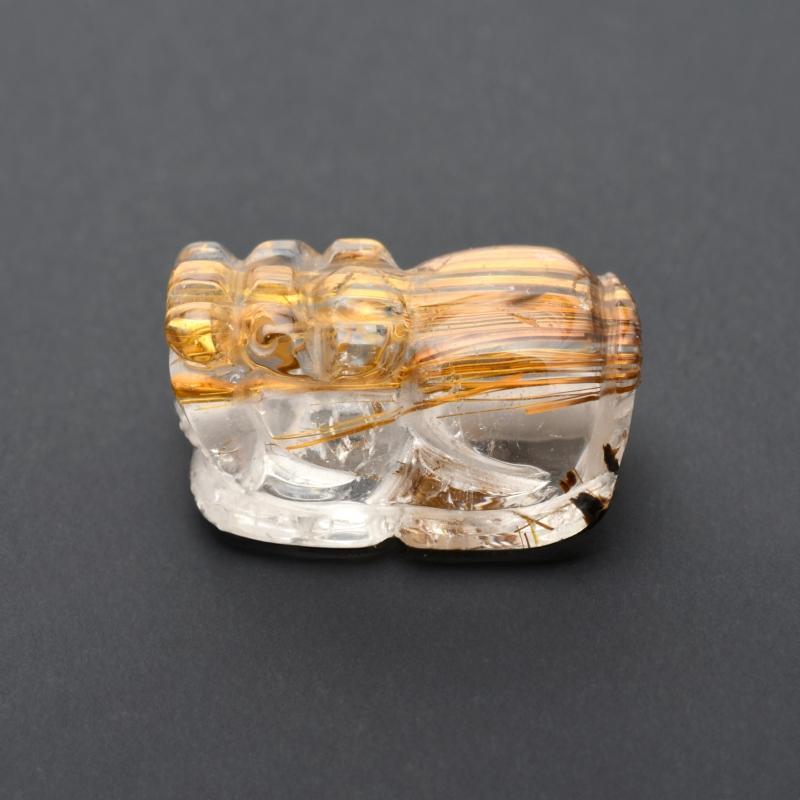 1点物 ゴールド タイガールチル クォーツ 貔貅 ヒキュウ 【GHHKU2】3g